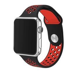 Tactical Double silikonový řemínek pro Apple Watch 4 44mm Black/Red - černo červený 2446201 - Wearables