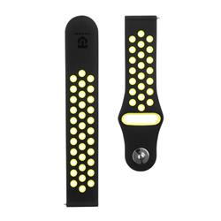 Tactical Double silikonový řemínek pro Samsung Gear 46mm Black/Yellow - černo žlutý 2445428 - Wearables