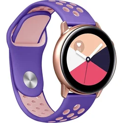 Tactical Double silikonový řemínek pro Samsung Gear 46mm Purple/Pink - fialovo růžový