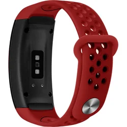 Tactical Double silikonový řemínek pro Samsung Gear Fit 2 Pro Red - červený