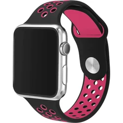 Tactical Double silikonový řemínek pro Xiaomi Amazfit Bip Black/Rose - černo růžový