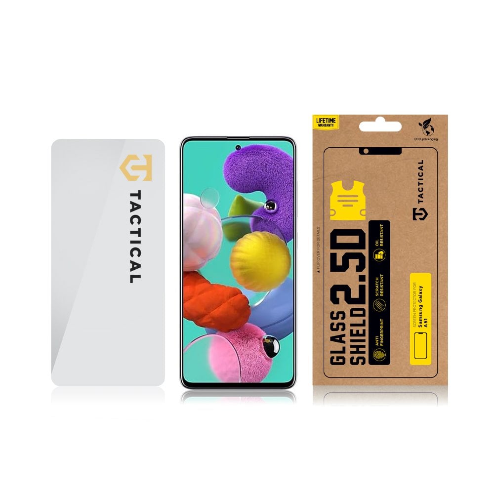 Tactical Glass Shield 2.5D sklo pro Samsung Galaxy A51 Clear