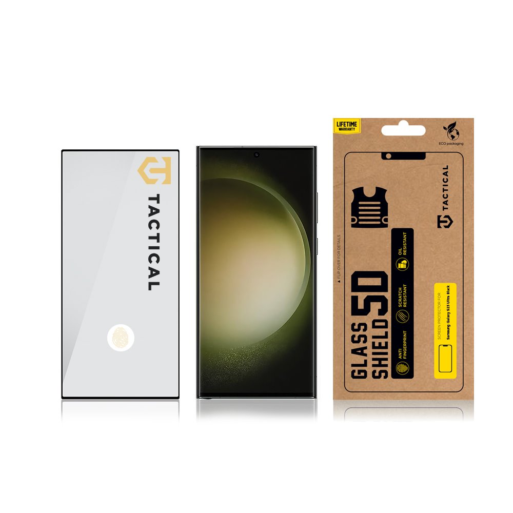 Tactical Glass Shield 5D sklo pro Samsung Galaxy S23 Ultra Black