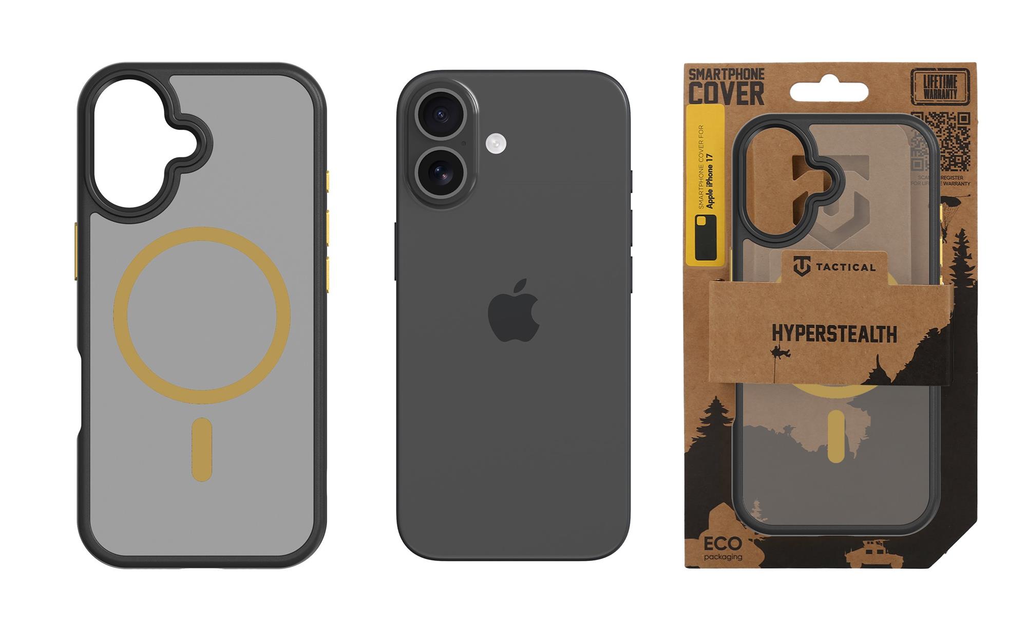 Tactical MagForce Hyperstealth 2.0 Kryt pro iPhone 17 Black/Yellow