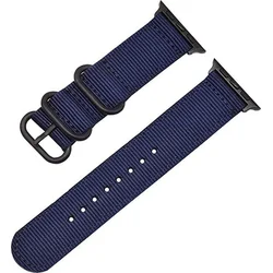 Tactical Nylon Pásek pro Apple Watch 4 44mm Blue - modrý