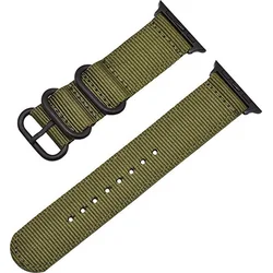 Tactical nylonový řemínek pro Apple Watch 1/2/3 42mm Green - zelený