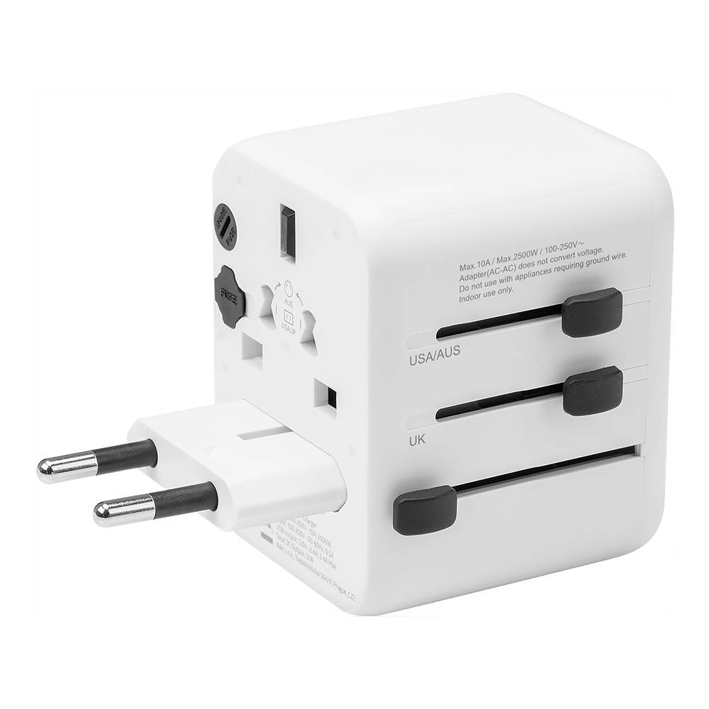 Tactical PTP Travel Adapter bílý