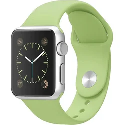 Tactical silikonový řemínek pro Apple Watch 1/2/3 38mm Light Green - světle zelený