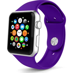 Tactical silikonový řemínek pro Apple Watch 1/2/3 42mm Purple - fialový