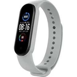 Tactical Silikonový Řemínek pro Xiaomi Mi Band 5 Grey - šedý 2452473 - Wearables