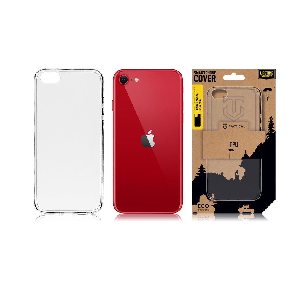 Tactical TPU Kryt pro Apple iPhone 5/5S/SE Transparent