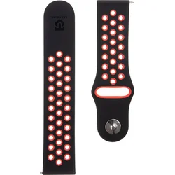 Taktický 711 Dvojitý silikónový remienok 22 mm čierny/červený