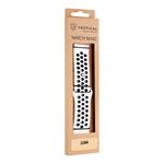 Taktický 841 dvojitý silikónový remienok 22 mm biely/čierny