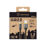 Taktický kábel Fast Rope Aramid 2.0 USB-A/USB-C 0,3 m