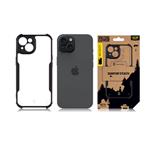 Taktický kryt Quantum Stealth pre Apple iPhone 15 Priehľadný/čierny