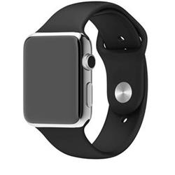 Taktický silikónový remienok pre Apple Watch 4 44 mm Black - Black