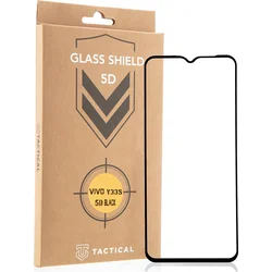 Taktický sklenený štít 5D sklo pre Vivo Y33s Black