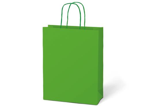Taška dárková T 4 kraft 180x230x100 zelená, 6ks