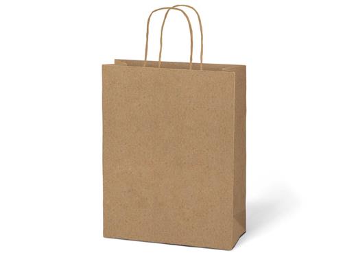 Taška dárková T 5 kraft 260x320x100 natur, 6ks
