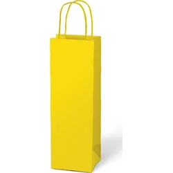 Taška dárková T12 kraft 120x360x90 žlutá, 6ks
