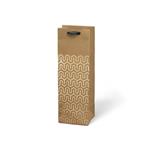 Taška dárková T12 kraft mix č.76 (125x350x90)