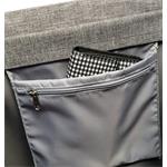 Taška na kolieskach Rolser Com Tweed Polar Black Tube, čierna
