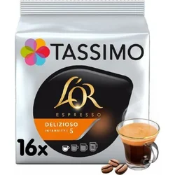 TASSIMO Kapsle pro espressa Delizioso, 16 ks