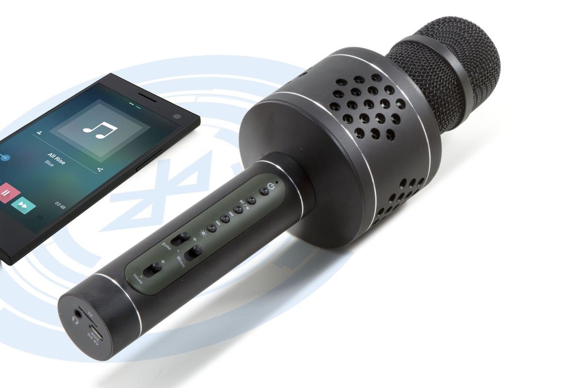 Technaxx BT-X35 PRO Bluetooth karaoke mikrofon, černá