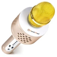 Technaxx BT-X35 PRO Bluetooth karaoke mikrofón, zlato-strieborná 4611