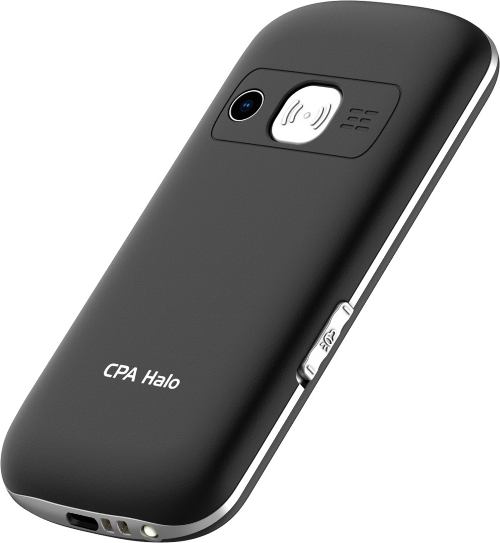 Telefon CPA Halo 21 Senior černý s nabíjecím stojánkem