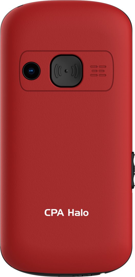 Telefon CPA Halo 21 Senior červený s nabíjecím stojánkem