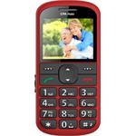 Telefon CPA Halo 21 Senior červený s nabíjecím stojánkem