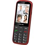 Telefon CPA Halo 28 Senior červený s nabíjecím stojánkem