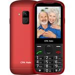 Telefon CPA Halo 28 Senior červený s nabíjecím stojánkem