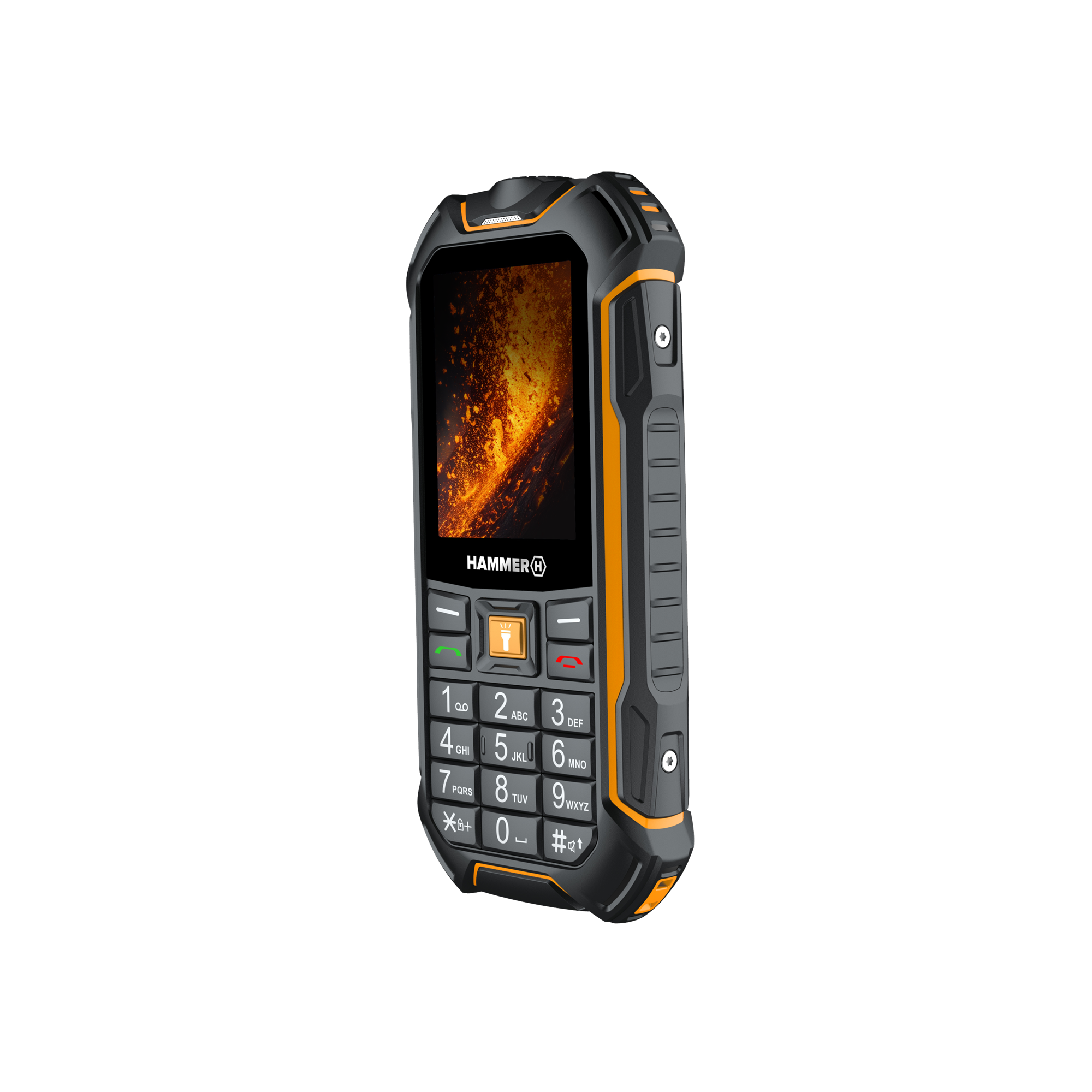 Telefón myPhone Hammer Boost 2 LTE v oranžovej farbe