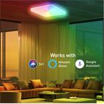 Tellur WiFi Smart LED štvorcové stropné svietidlo, 24 W, 3000-6500K + RGB, biele