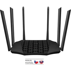 Tenda AC21 WiFi AC router 2100Mbps, 1x GWAN, 3x GLAN, VPN, IPv6, 6x 6dBi, 4x4 MU-MIMO, CZ App AC2100