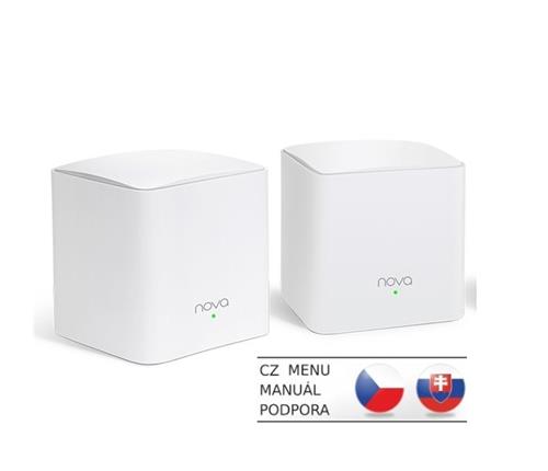 Tenda Nova MW3 (2-pack) WiFi AC1200 Mesh system Dual Band, 2x LAN/WAN, MU-MIMO, SMART aplikace