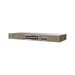 Tenda TEG1118P-16-250W PoE AT Gigabitový switch 16x 1Gb/s PoE 802.3af/at 2x SFP 1Gb/s, PoE 230W, Rack
