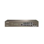 Tenda TEG5312F Gigabitový L3 riadený switch, 10x RJ45 1Gb/s, 2x SFP, STP, RSTP, MSTP, IGMP, VLAN, Rack