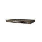 Tenda TEG5328F Gigabitový L3 riadený switch, 24x RJ45 1Gb/s, 4x SFP, STP, RSTP, MSTP, IGMP, VLAN, Rack