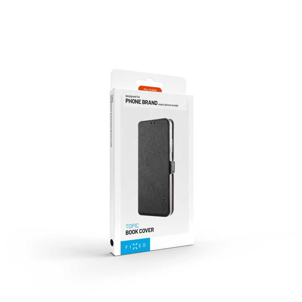 Tenké pouzdro typu kniha FIXED Topic pro Motorola Moto G14, černé