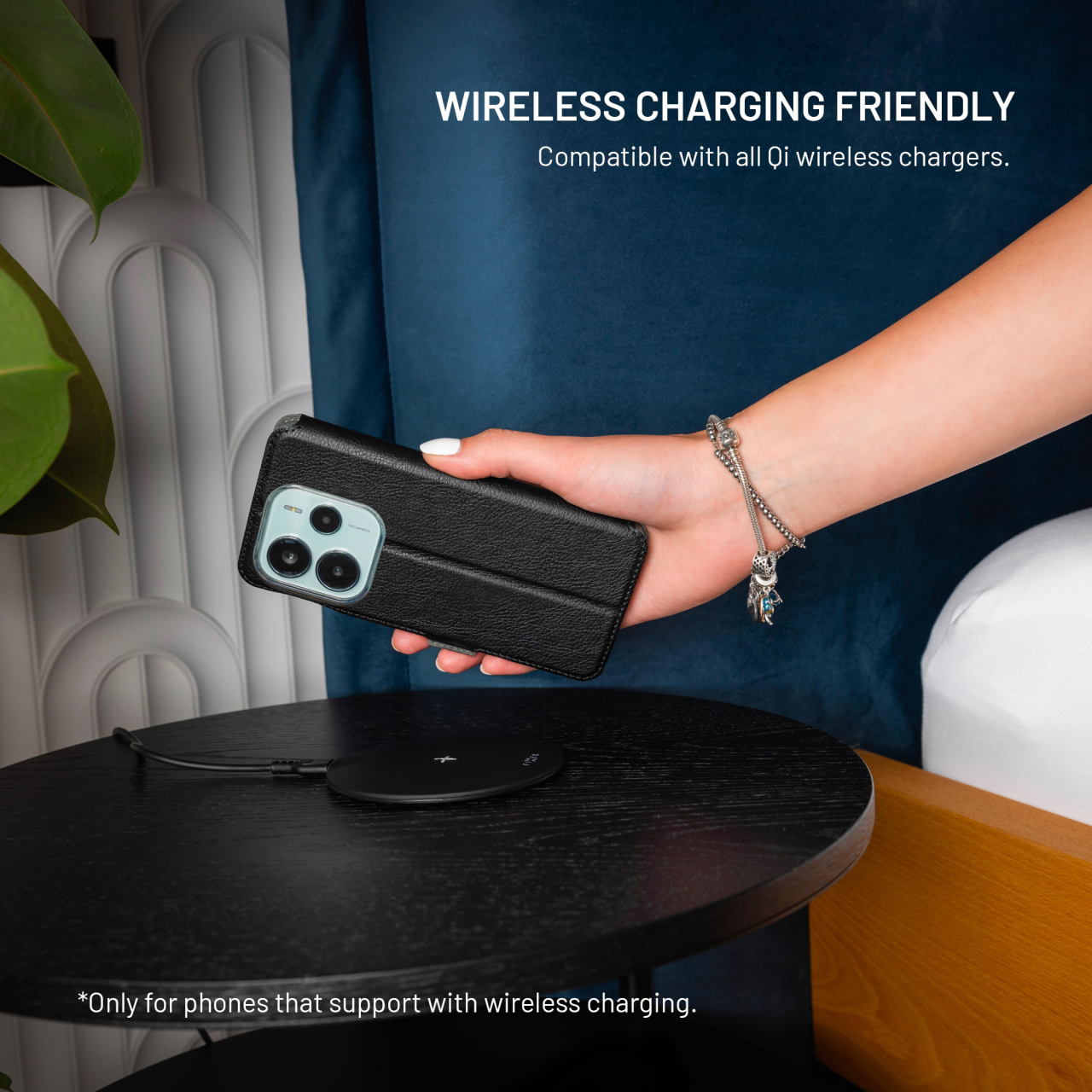 Tenké pouzdro typu kniha FIXED Topic pro Motorola Moto G24 Power, černé