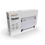 Teplovzdušný konvektor Solight 2000W, ventilátor, časovač, nastaviteľný termostat