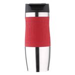 Termohrnček Bergner s protišmykovou rukoväťou 400 ml, červený