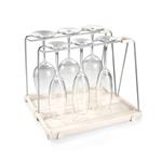 Tescoma Držiak na poháre na víno s odkvapkávačom FlexiSPACE, 330 x 148 mm
