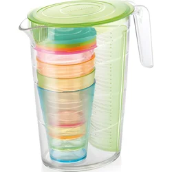 Tescoma Džbán myDRINK 2,5 l, 4 poháry s víčkem, zelená  