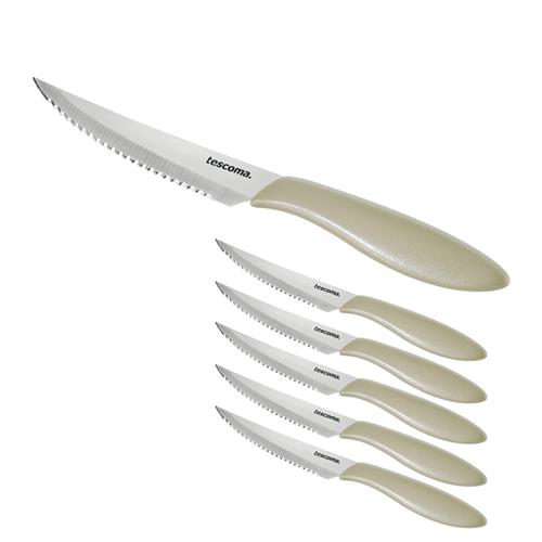 Tescoma Nůž steakový PRESTO 12 cm, 6 ks, béžová  