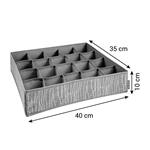 Tescoma Organizér na ponožky a spodní prádlo FANCY HOME, 40 x 35 x 10 cm, cappuccino  