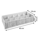 Tescoma Organizér na ponožky a spodnú bielizeň FANCY HOME, 40 x 18 x 10 cm, cappuccino